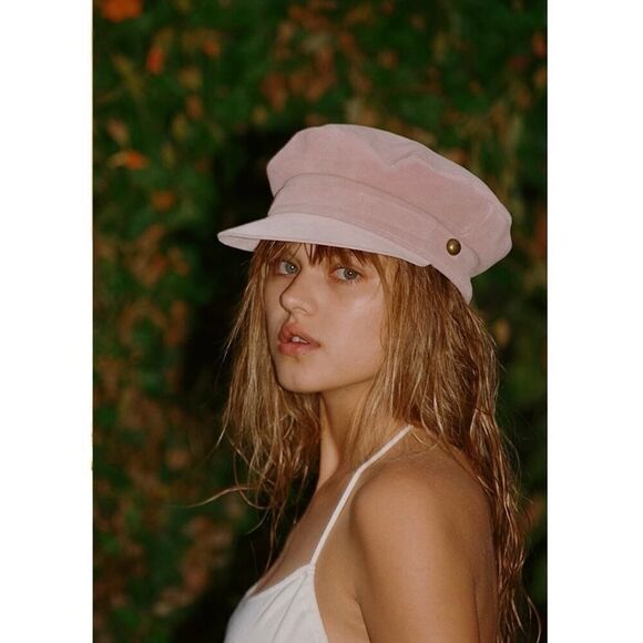 Lack Of Color Lola Pink Suede Slouch Cap Hat Size Medium main image 8